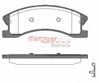 Комплект тормозных колодок METZGER 0973.02